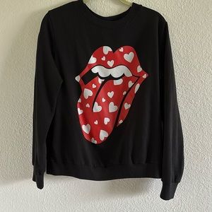 Women’s Rolling Stone crewneck sweater, medium